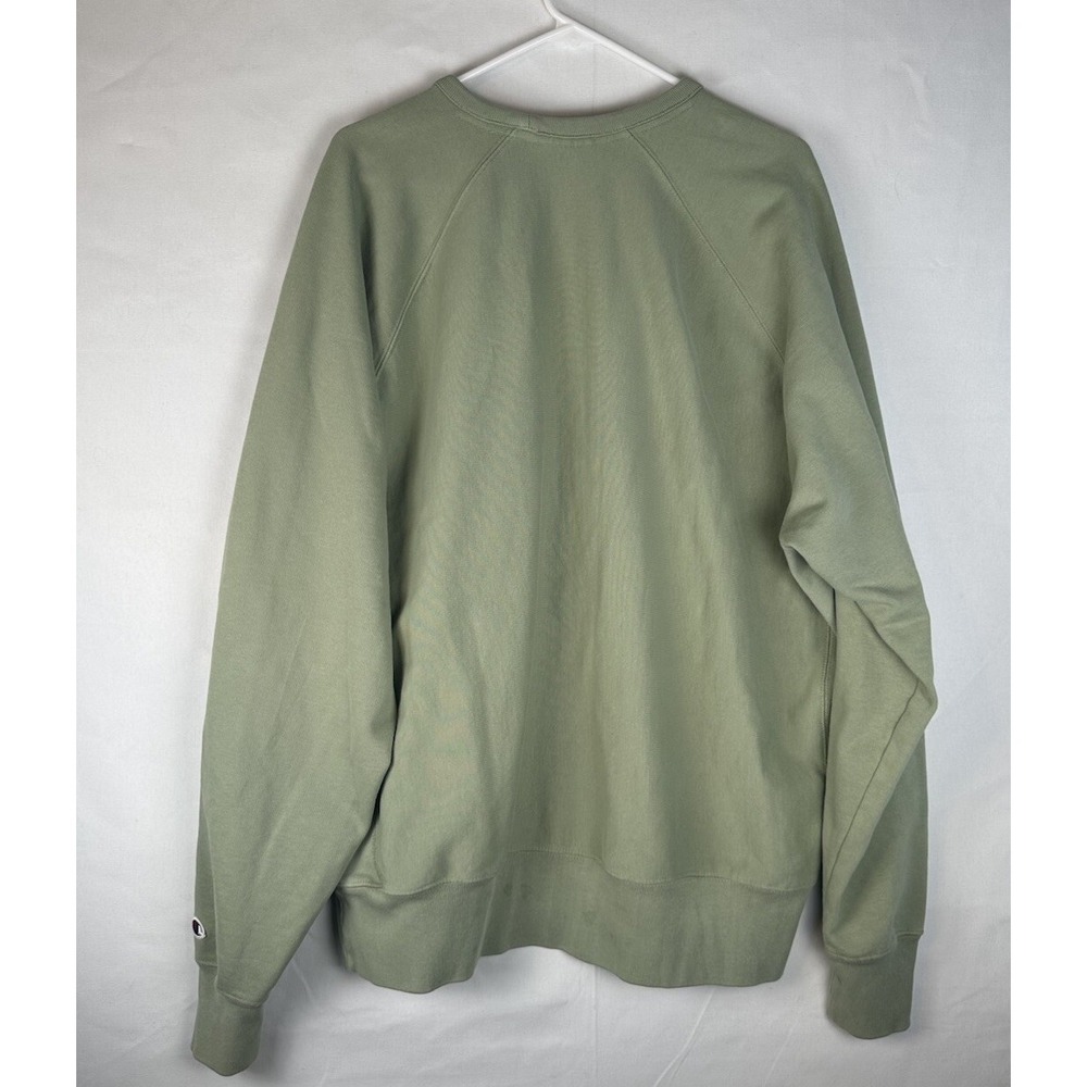 VTG Champion Emory & Henry Sweatshirt Men's XL Green Reverse Weave Fighting Bees - Picture 2 of 7